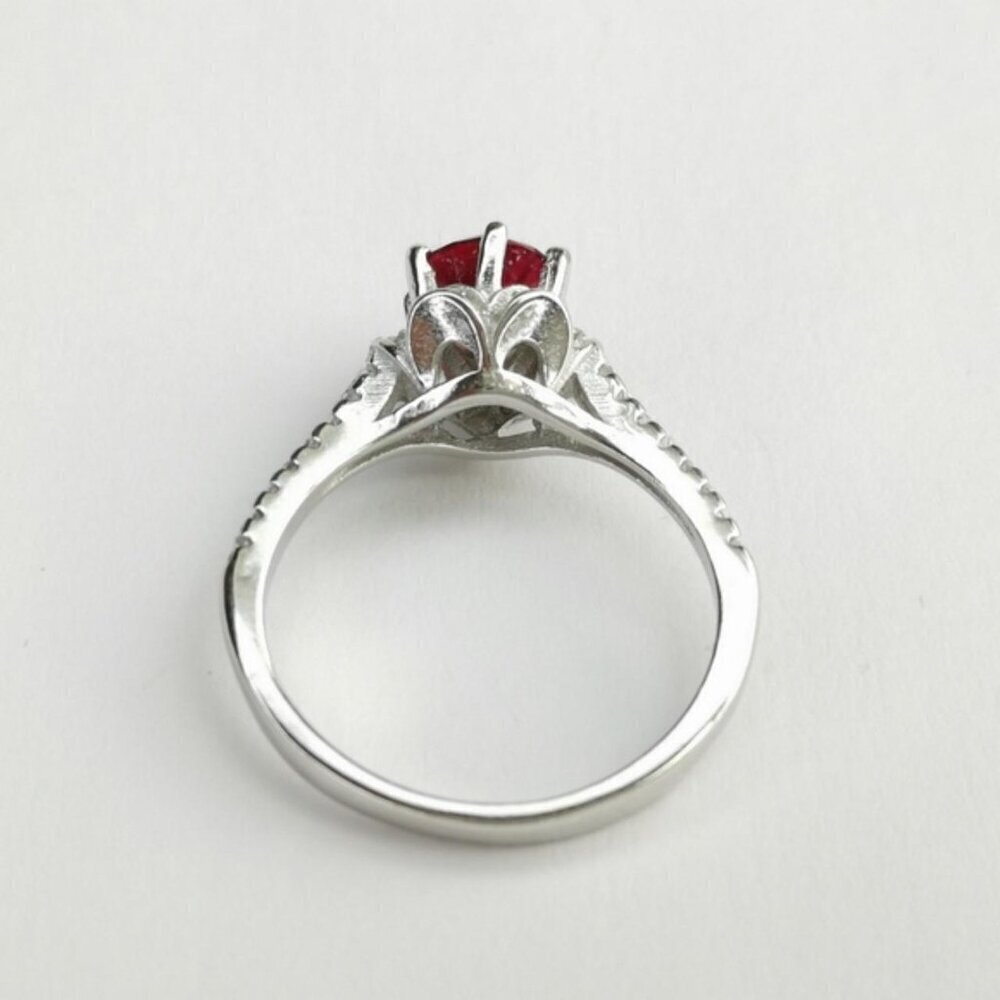 Lab Created Ruby CZ Ring size 7 - Picture 7 of 8